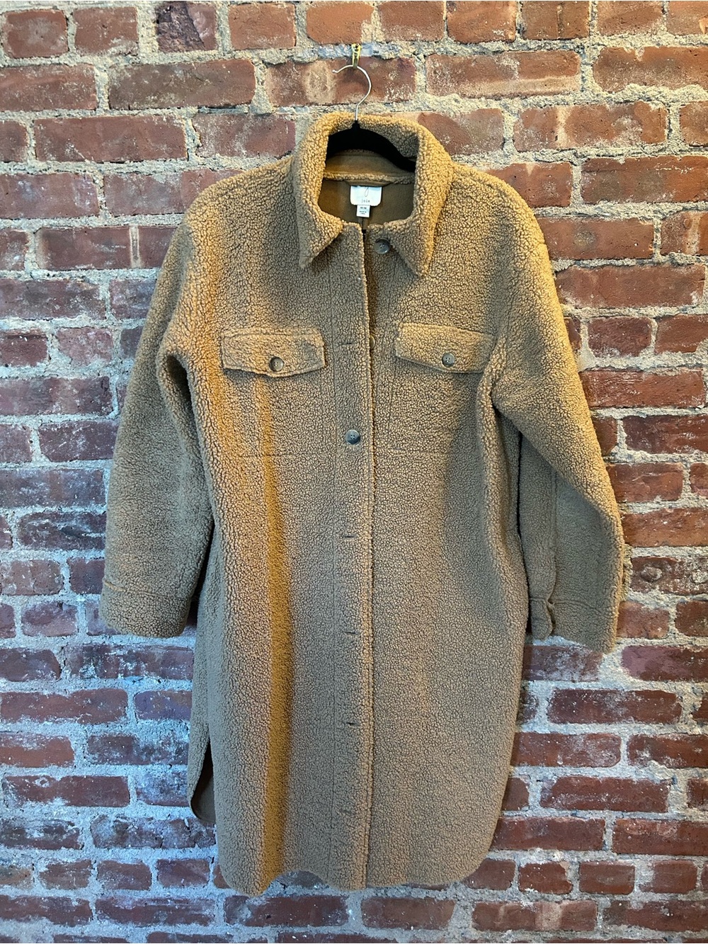 Joie Camel Teddy Longline Jacket